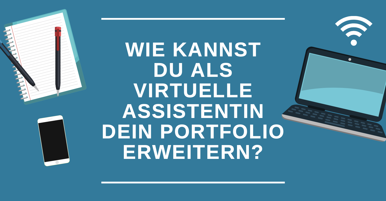 Titelbild: Wie kannst du als Virtuelle Assistentin dein Portfolio erweitern?